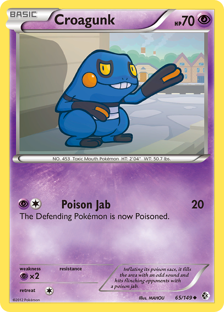 Croagunk (65/149) [Black & White: Boundaries Crossed] | Card Merchant Takapuna