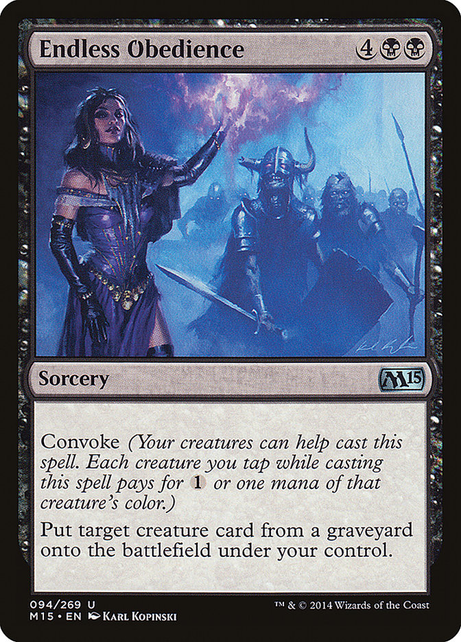 Endless Obedience [Magic 2015] | Card Merchant Takapuna