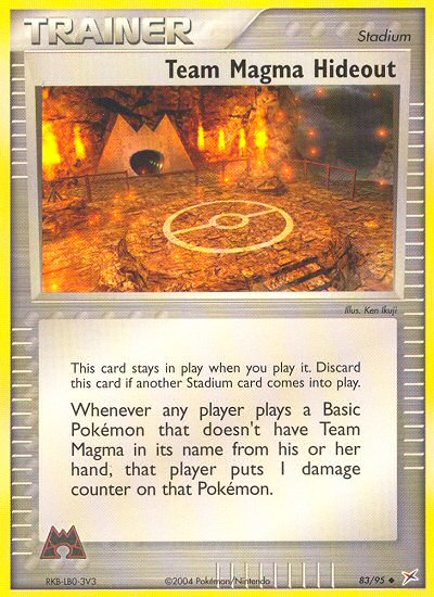 Team Magma Hideout (83/95) [EX: Team Magma vs Team Aqua] | Card Merchant Takapuna