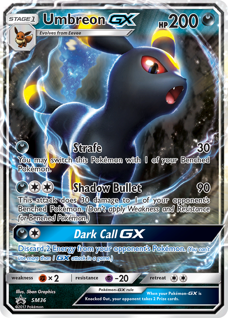 Umbreon GX (SM36) [Sun & Moon: Black Star Promos] | Card Merchant Takapuna