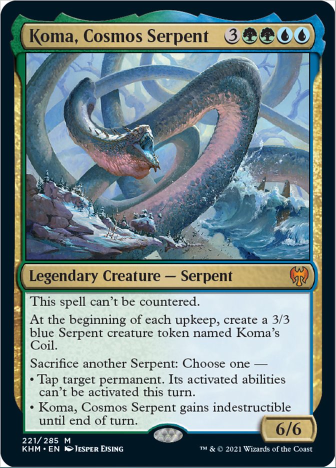 Koma, Cosmos Serpent [Kaldheim] | Card Merchant Takapuna