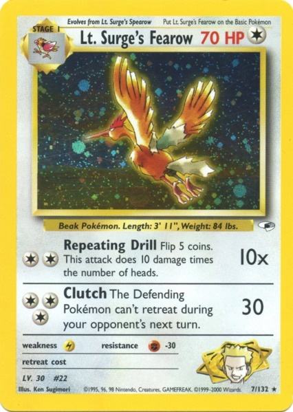 Lt. Surge's Fearow (7/132) [Gym Heroes Unlimited] | Card Merchant Takapuna