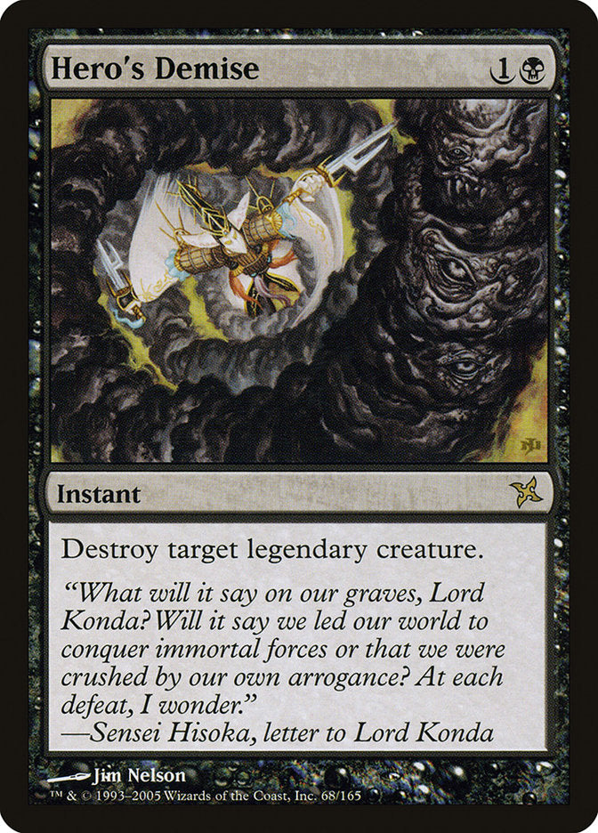 Hero's Demise [Betrayers of Kamigawa] | Card Merchant Takapuna