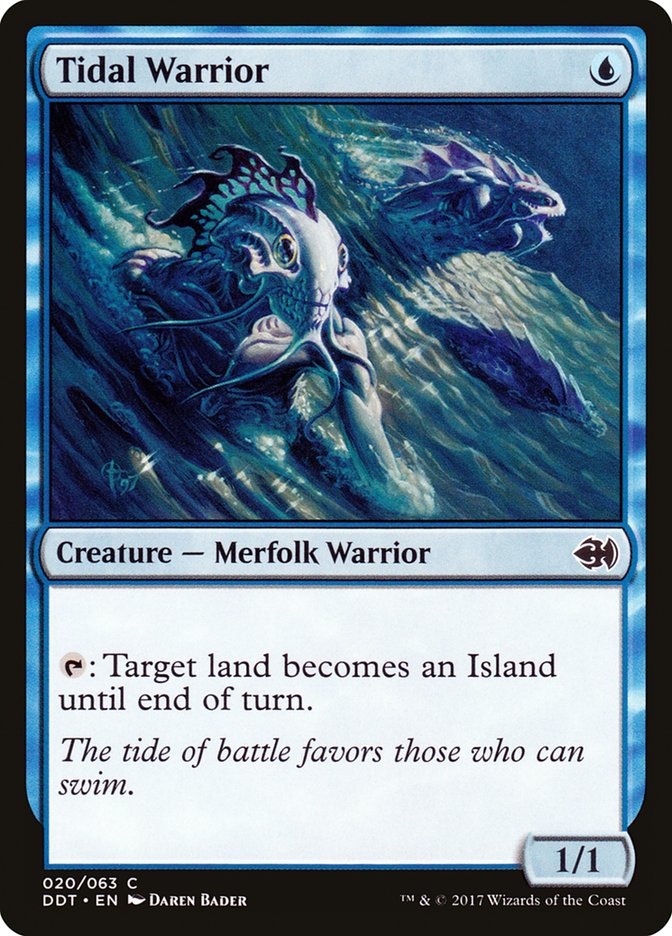 Tidal Warrior [Duel Decks: Merfolk vs. Goblins] | Card Merchant Takapuna