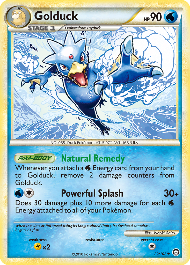 Golduck (22/102) [HeartGold & SoulSilver: Triumphant] | Card Merchant Takapuna