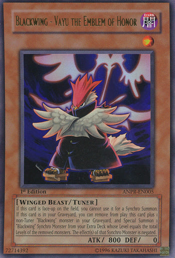 Blackwing - Vayu the Emblem of Honor [ANPR-EN005] Ultra Rare | Card Merchant Takapuna
