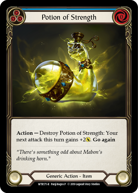 Potion of Strength [WTR171-R] (Welcome to Rathe)  Alpha Print Rainbow Foil | Card Merchant Takapuna