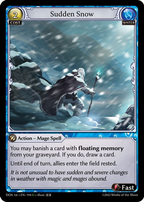 Sudden Snow (194) [Dawn of Ashes: 1st Edition] | Card Merchant Takapuna