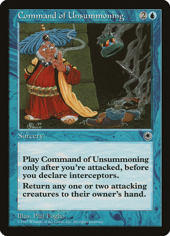 Command of Unsummoning [Portal] | Card Merchant Takapuna