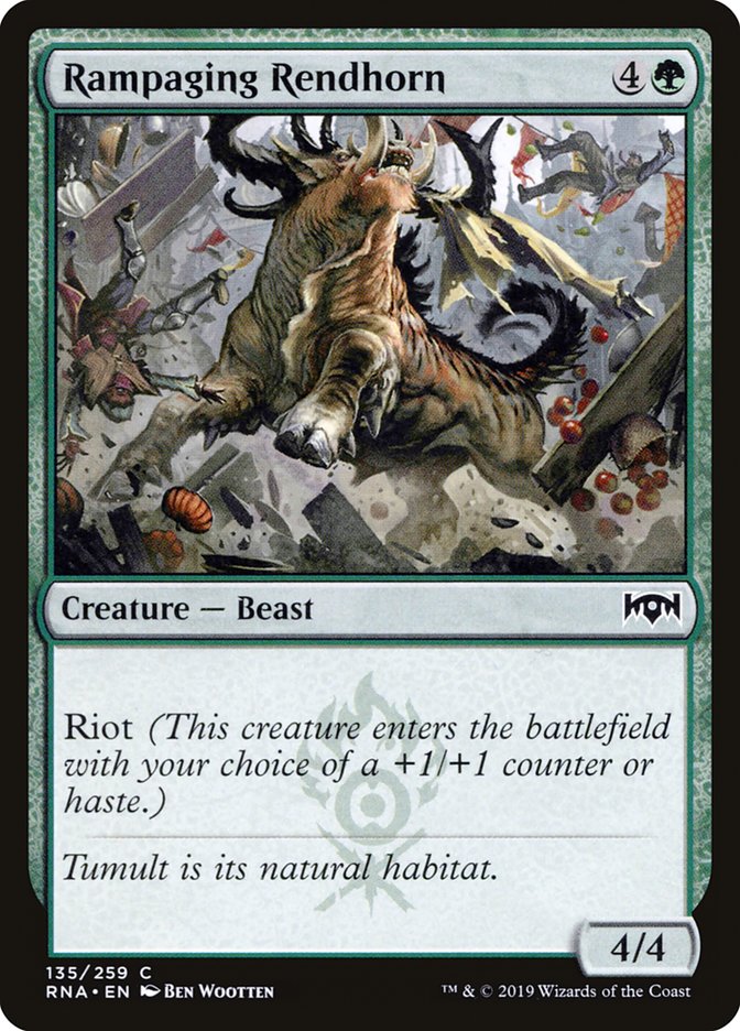 Rampaging Rendhorn [Ravnica Allegiance] | Card Merchant Takapuna