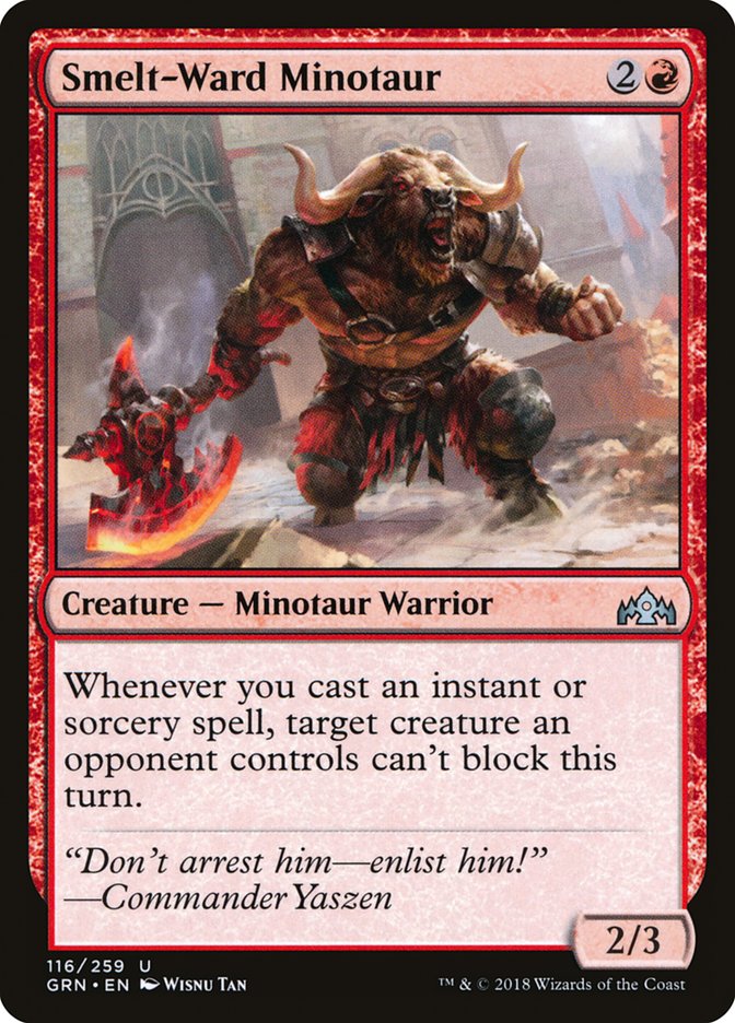 Smelt-Ward Minotaur [Guilds of Ravnica] | Card Merchant Takapuna
