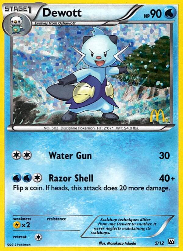 Dewott (5/12) [McDonald's Promos: 2012 Collection] | Card Merchant Takapuna