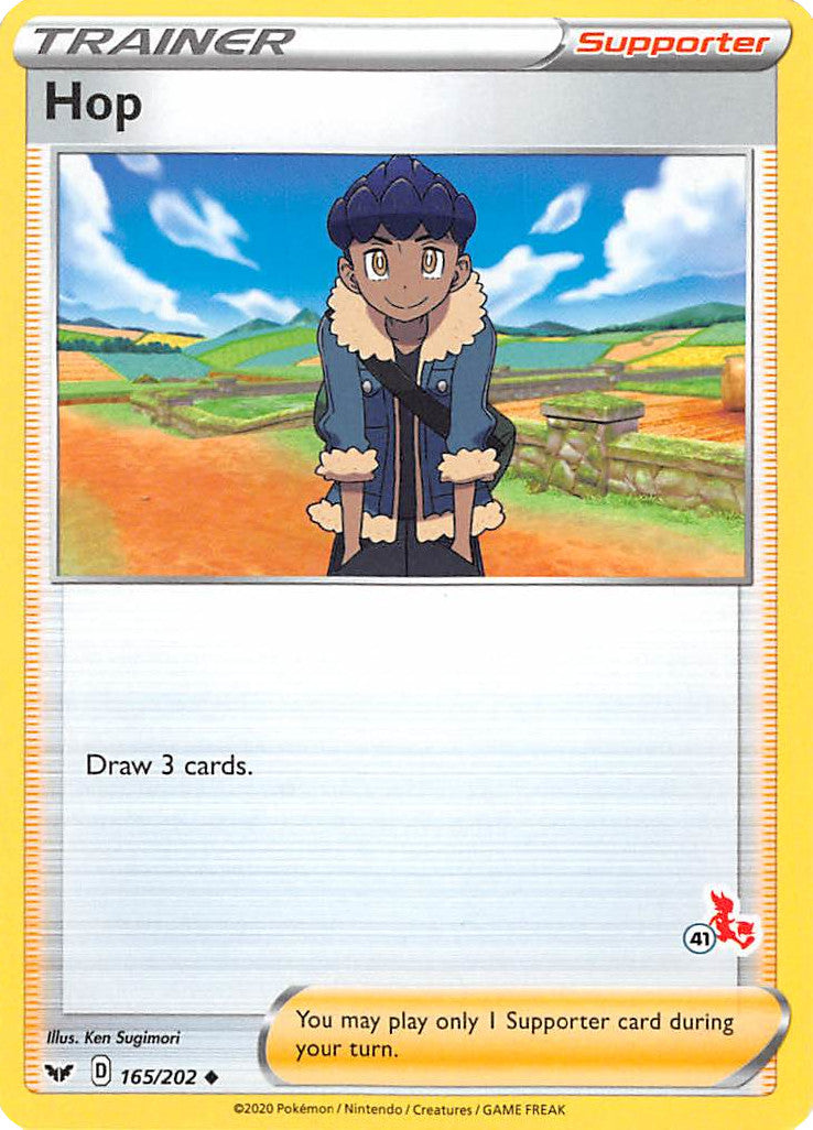 Hop (165/202) (Cinderace Stamp #41) [Battle Academy 2022] | Card Merchant Takapuna