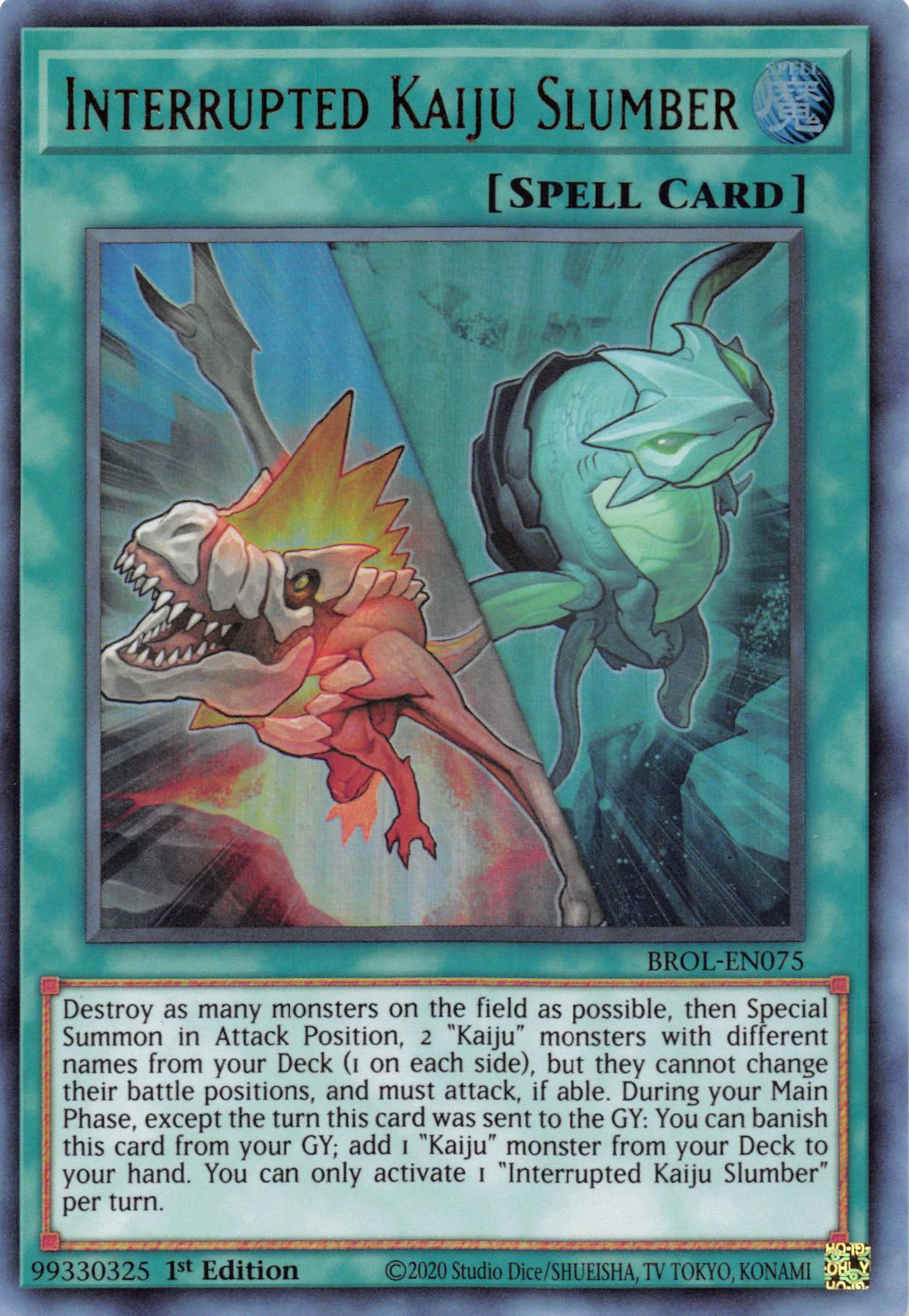 Interrupted Kaiju Slumber [BROL-EN075] Ultra Rare | Card Merchant Takapuna