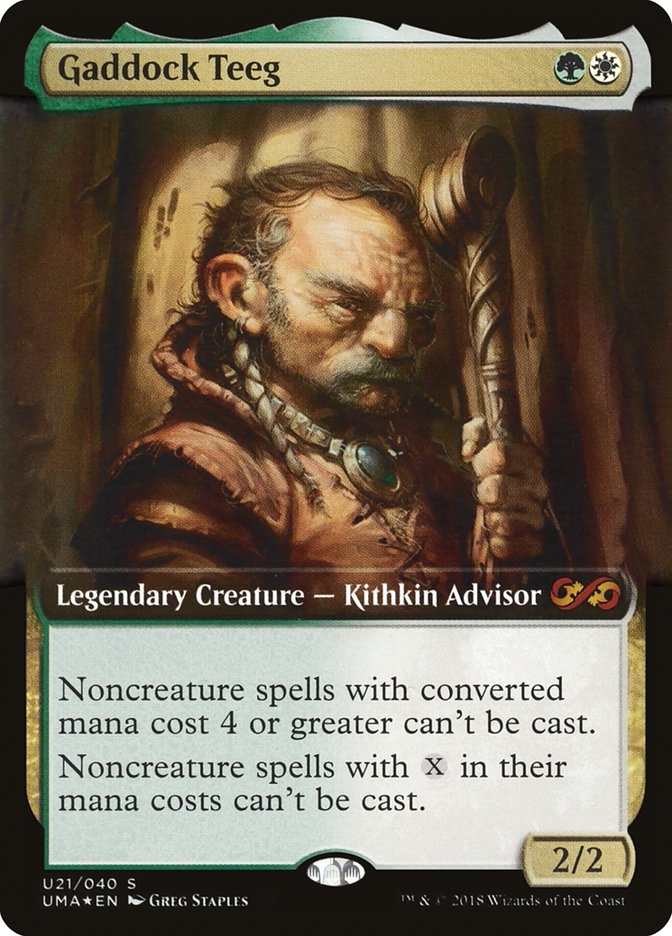 Gaddock Teeg (Topper) [Ultimate Masters Box Topper] | Card Merchant Takapuna