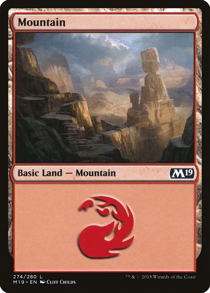 Mountain (274) [Core Set 2019] | Card Merchant Takapuna