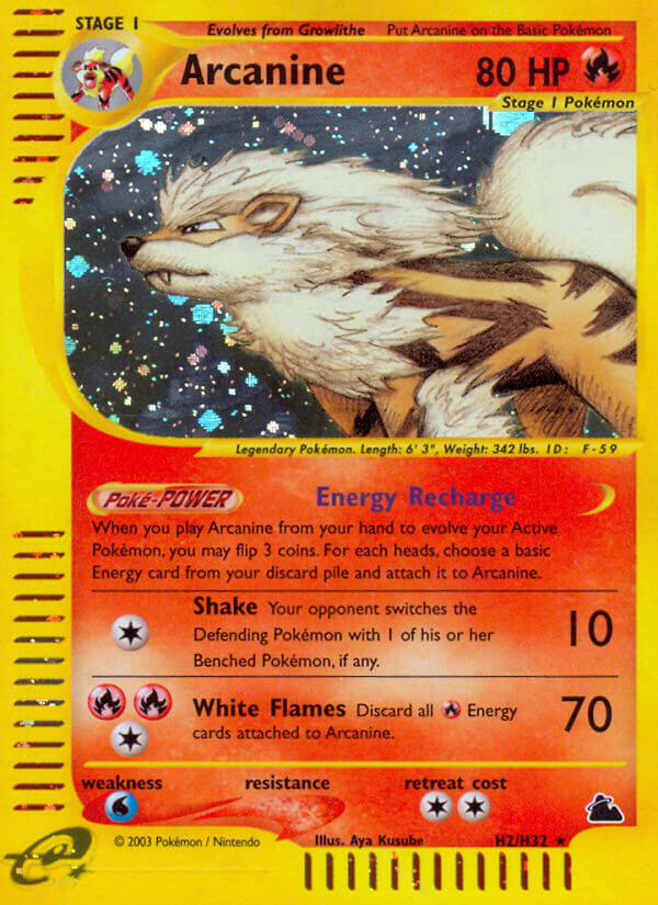 Arcanine (H2/H32) [Skyridge] | Card Merchant Takapuna