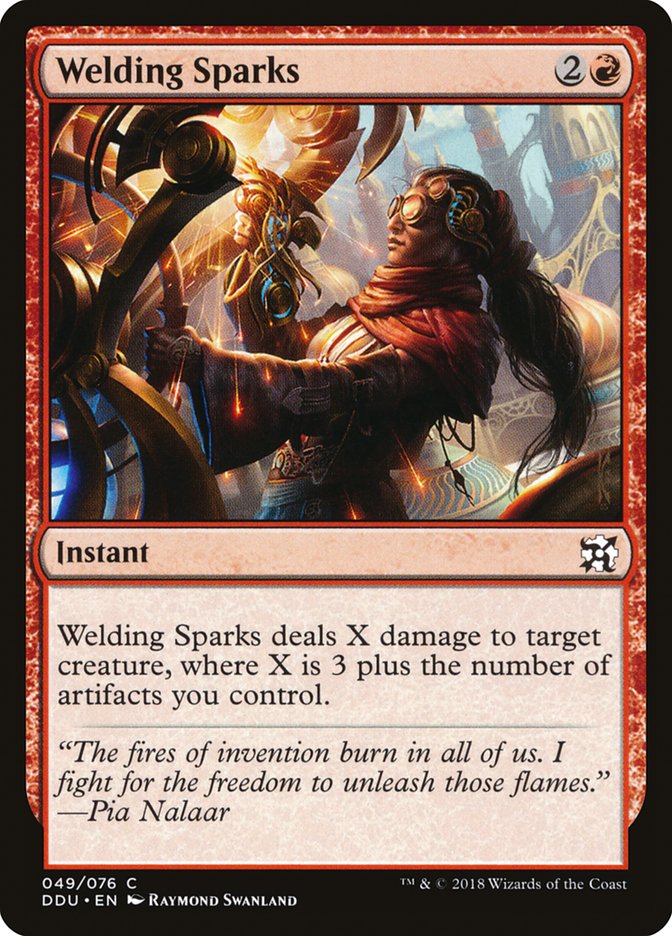 Welding Sparks [Duel Decks: Elves vs. Inventors] | Card Merchant Takapuna