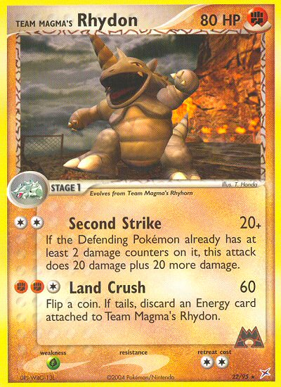 Team Magma's Rhydon (22/95) [EX: Team Magma vs Team Aqua] | Card Merchant Takapuna