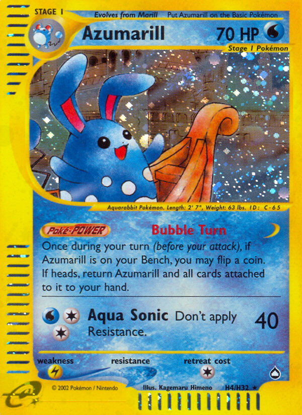 Azumarill (H4/H32) [Aquapolis] | Card Merchant Takapuna