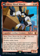 Slicer, Hired Muscle // Slicer, High-Speed Antagonist [Transformers] | Card Merchant Takapuna