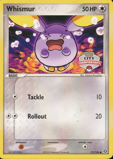 Whismur (73/106) (City Championship) [EX: Emerald] | Card Merchant Takapuna