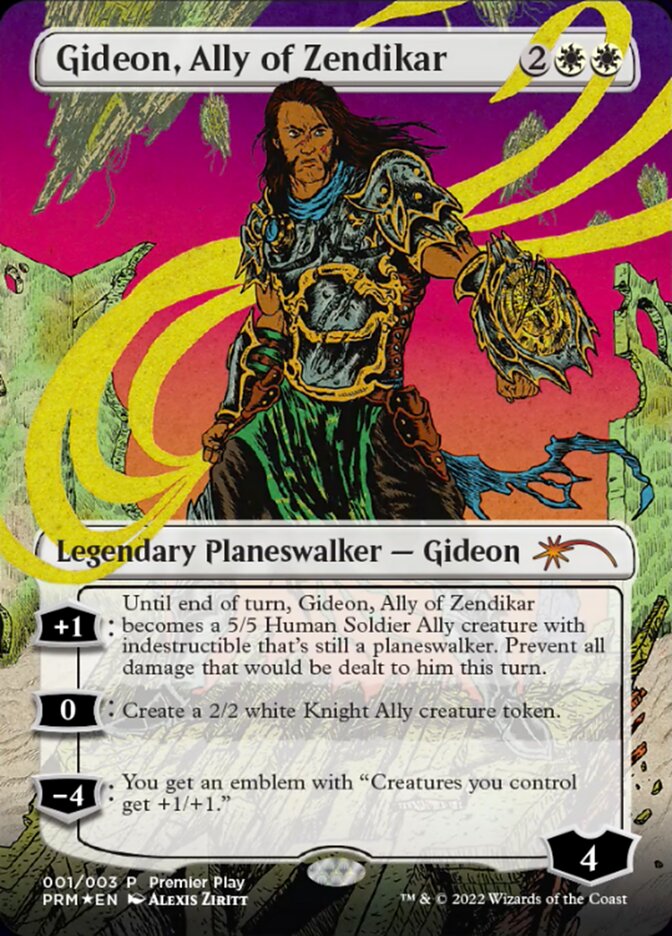 Gideon, Ally of Zendikar (Borderless) [Regional Championship Qualifiers 2022] | Card Merchant Takapuna