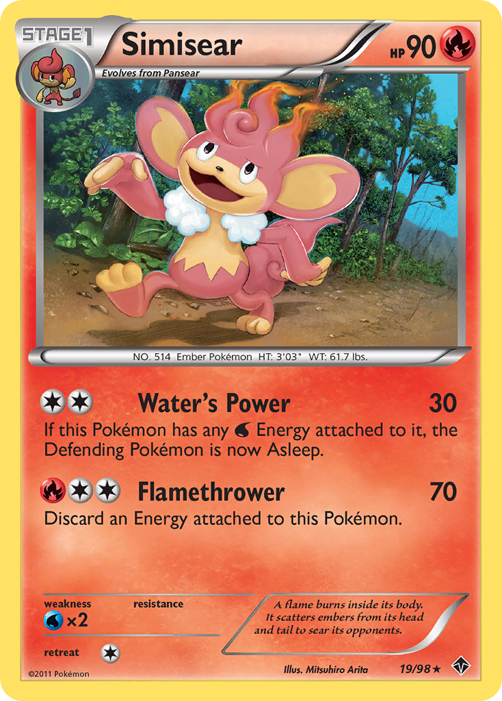 Simisear (19/98) [Black & White: Emerging Powers] | Card Merchant Takapuna