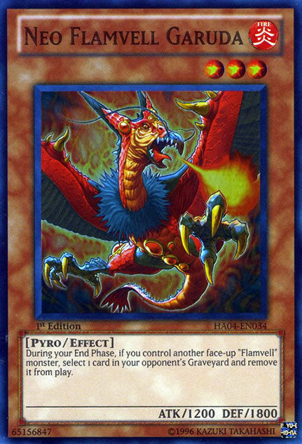 Neo Flamvell Garuda [HA04-EN034] Super Rare | Card Merchant Takapuna