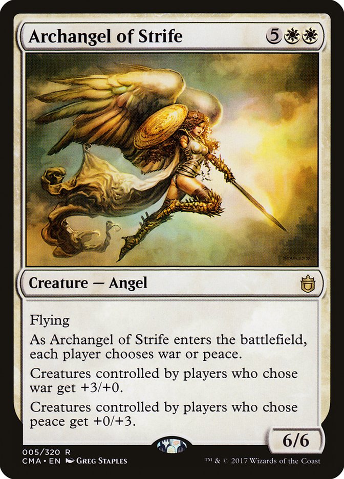 Archangel of Strife [Commander Anthology] | Card Merchant Takapuna