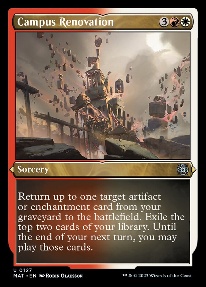 Campus Renovation (Foil Etched) [March of the Machine: The Aftermath] | Card Merchant Takapuna
