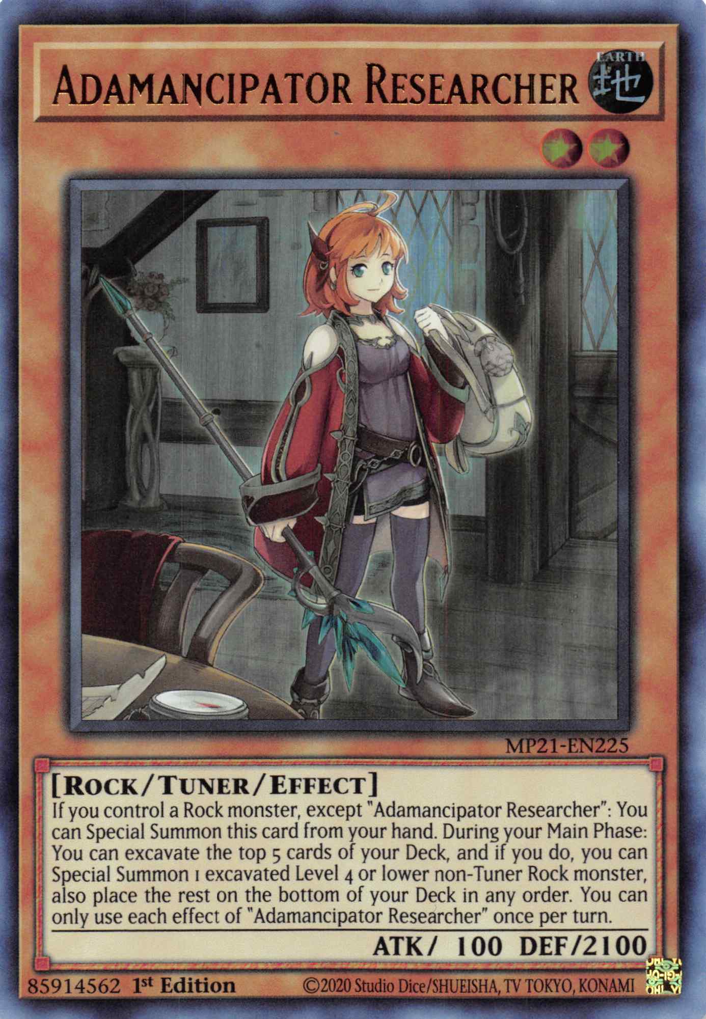 Adamancipator Researcher [MP21-EN225] Ultra Rare | Card Merchant Takapuna