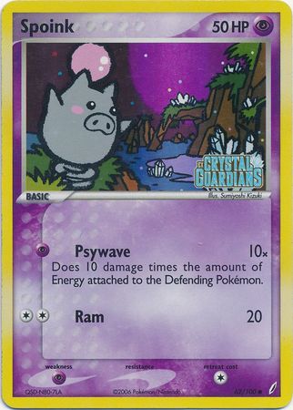 Spoink (62/100) (Stamped) [EX: Crystal Guardians] | Card Merchant Takapuna