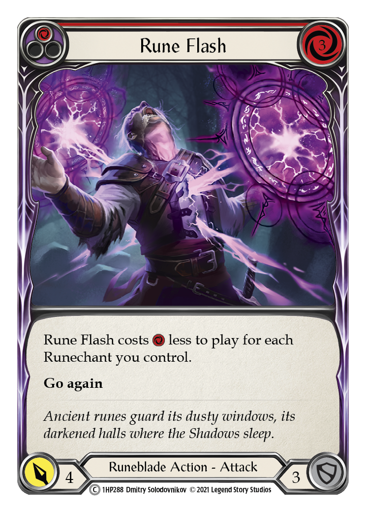 Rune Flash (Red) [1HP288] (History Pack 1) | Card Merchant Takapuna