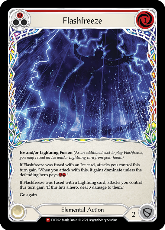 Flashfreeze [ELE092] (Tales of Aria)  1st Edition Rainbow Foil | Card Merchant Takapuna