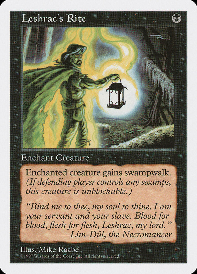 Leshrac's Rite [Fifth Edition] | Card Merchant Takapuna