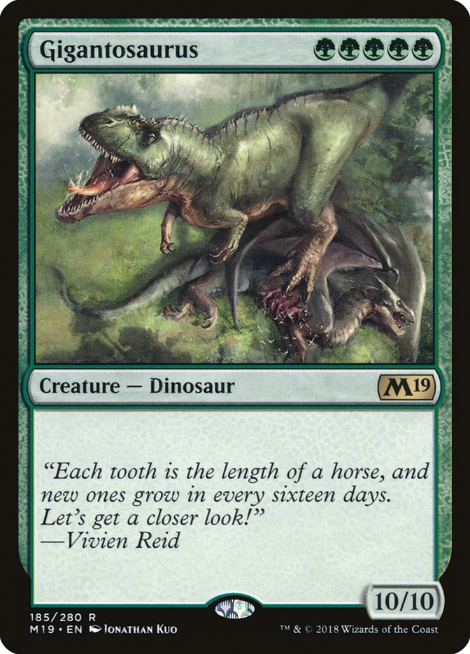 Gigantosaurus [Core Set 2019] | Card Merchant Takapuna
