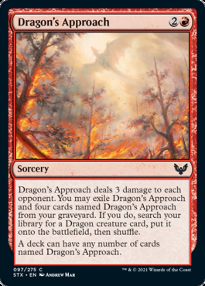 Dragon's Approach [Strixhaven: School of Mages] | Card Merchant Takapuna