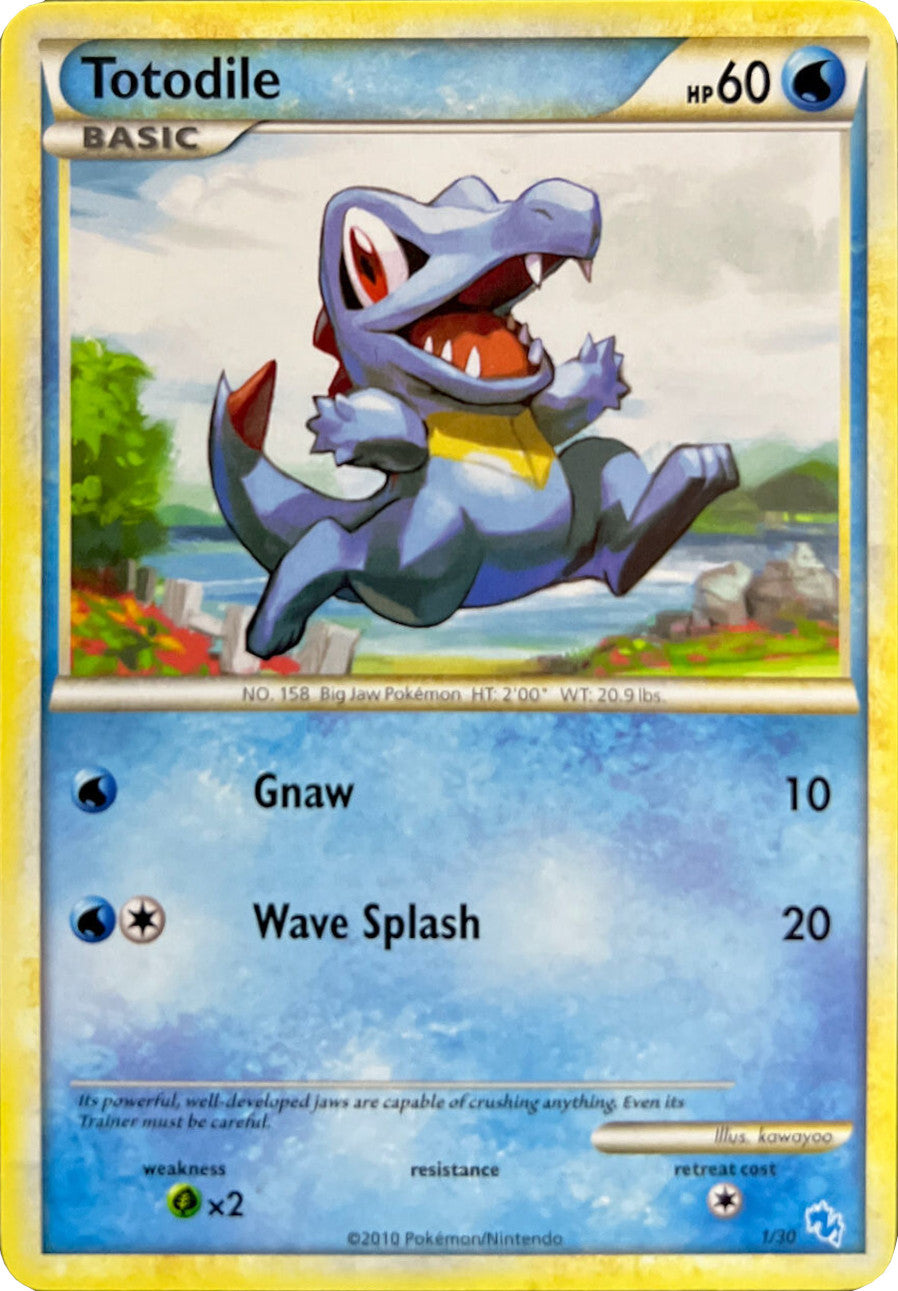 Totodile (1/30) [HeartGold & SoulSilver: Trainer Kit - Gyarados] | Card Merchant Takapuna