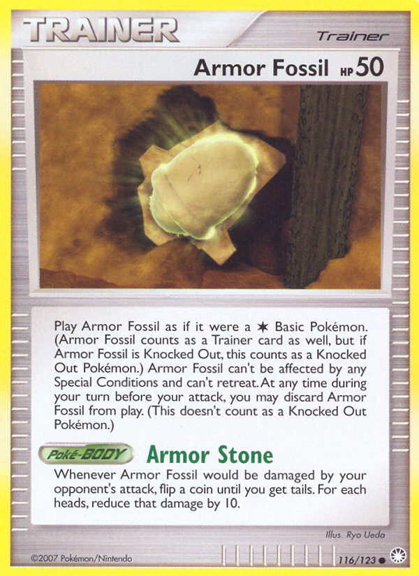 Armor Fossil (116/123) [Diamond & Pearl: Mysterious Treasures] | Card Merchant Takapuna