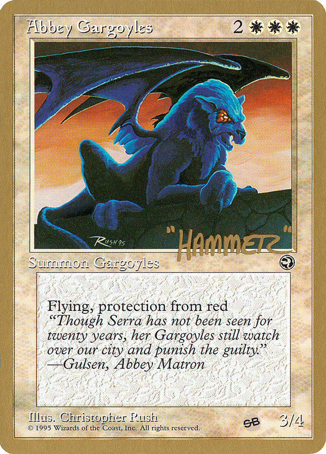 Abbey Gargoyles (Shawn "Hammer" Regnier) (SB) [Pro Tour Collector Set] | Card Merchant Takapuna