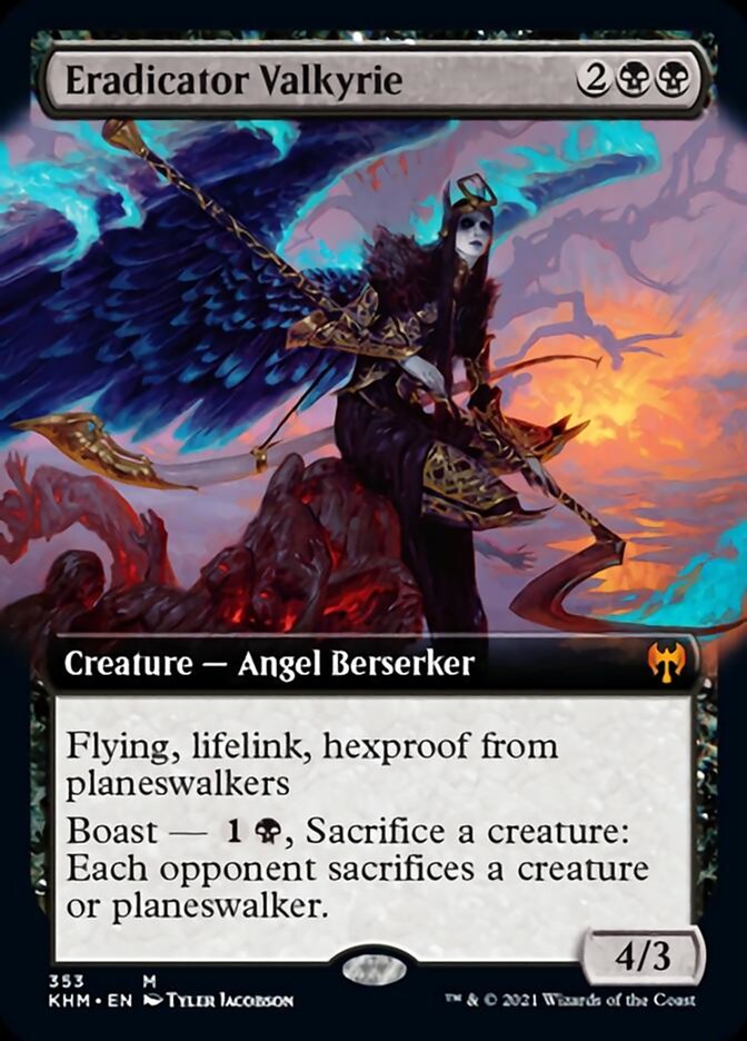 Eradicator Valkyrie (Extended Art) [Kaldheim] | Card Merchant Takapuna