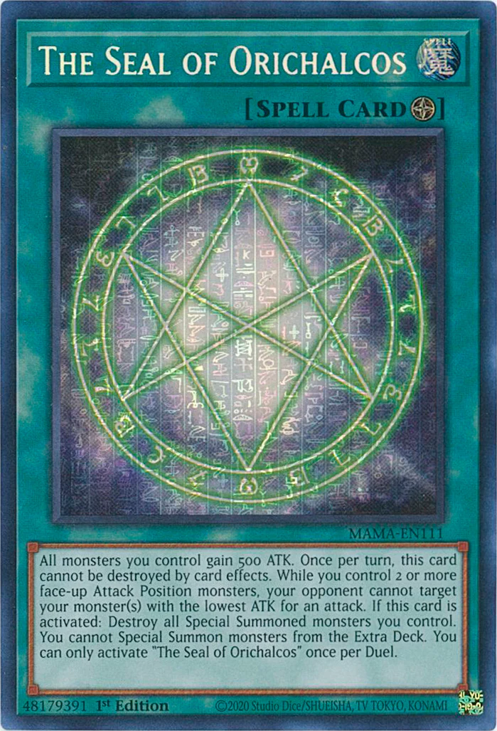 The Seal of Orichalcos [MAMA-EN111] Ultra Pharaoh's Rare | Card Merchant Takapuna