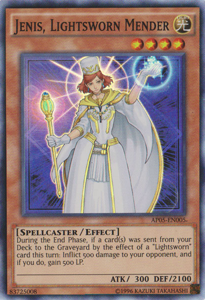Jenis, Lightsworn Mender [AP05-EN005] Super Rare | Card Merchant Takapuna