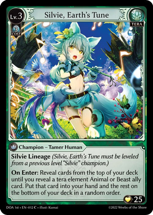 Silvie, Earth's Tune (012) [Dawn of Ashes: 1st Edition] | Card Merchant Takapuna