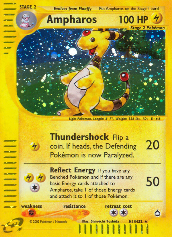 Ampharos (H1/H32) [Aquapolis] | Card Merchant Takapuna