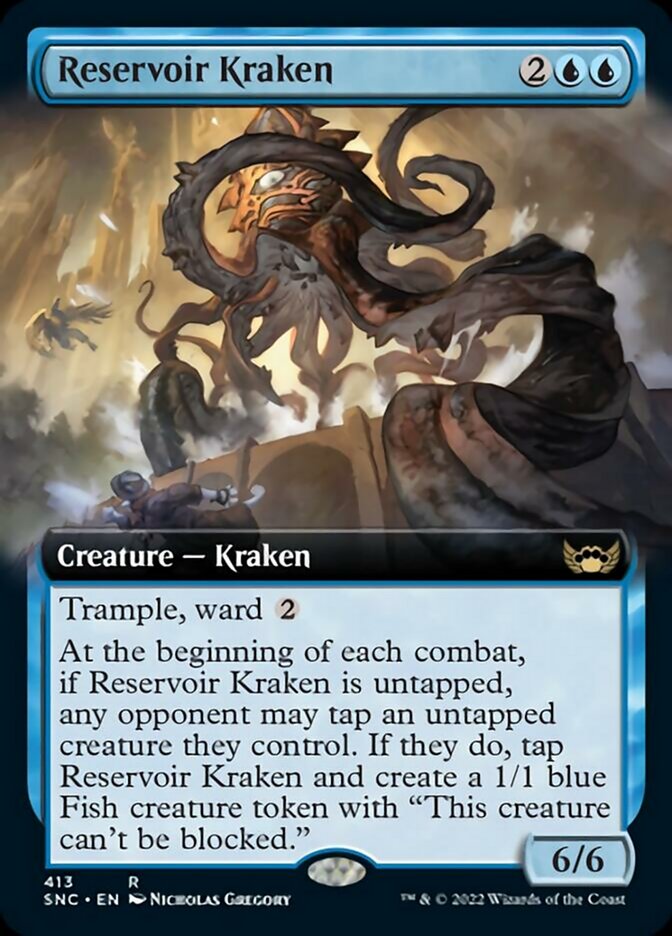 Reservoir Kraken (Extended Art) [Streets of New Capenna] | Card Merchant Takapuna
