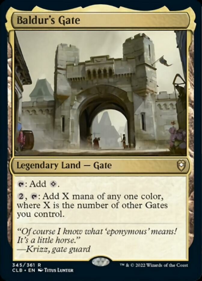 Baldur's Gate [Commander Legends: Battle for Baldur's Gate] | Card Merchant Takapuna