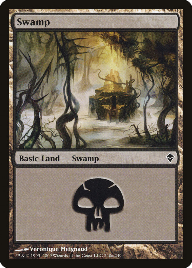 Swamp (240a) [Zendikar] | Card Merchant Takapuna