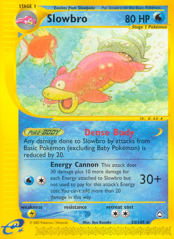 Slowbro (33/147) [Aquapolis] | Card Merchant Takapuna